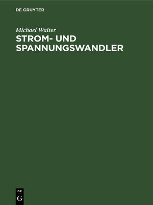 cover image of Strom- und Spannungswandler